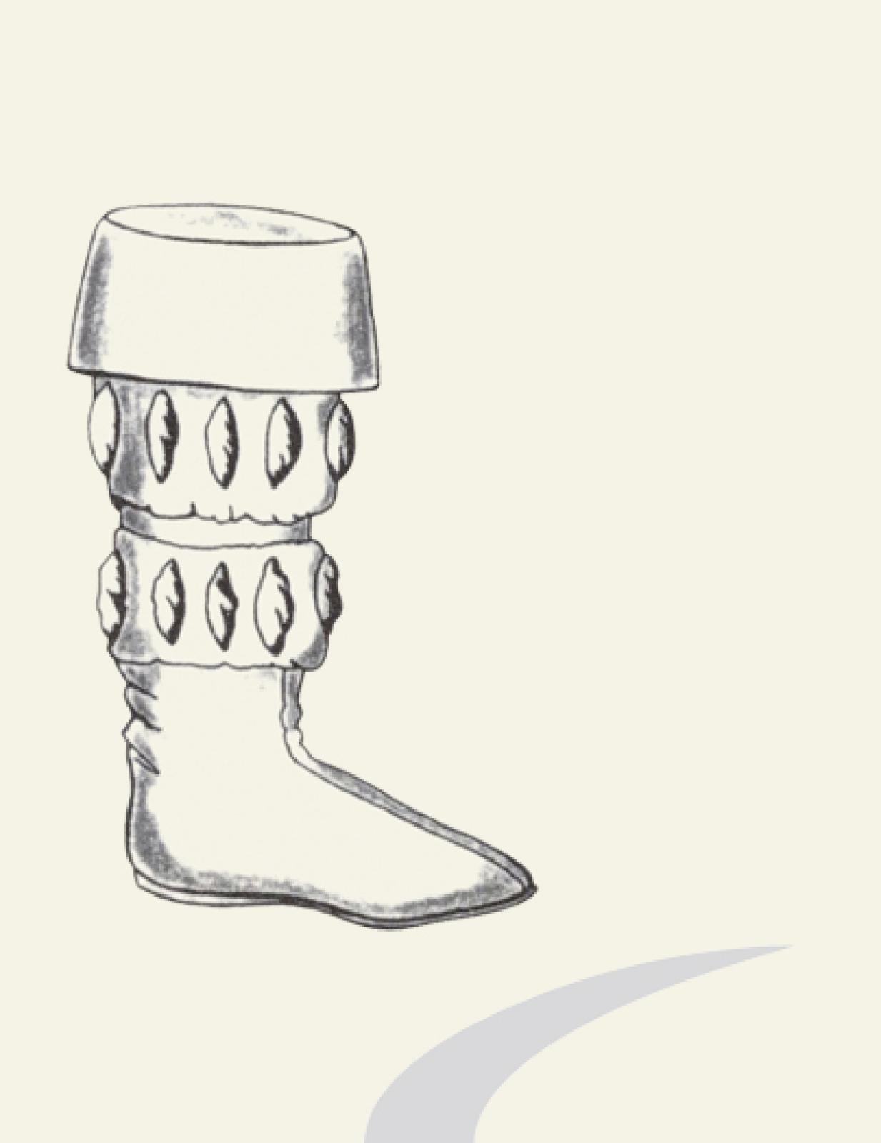 Durchbrochener Stulpenstiefel